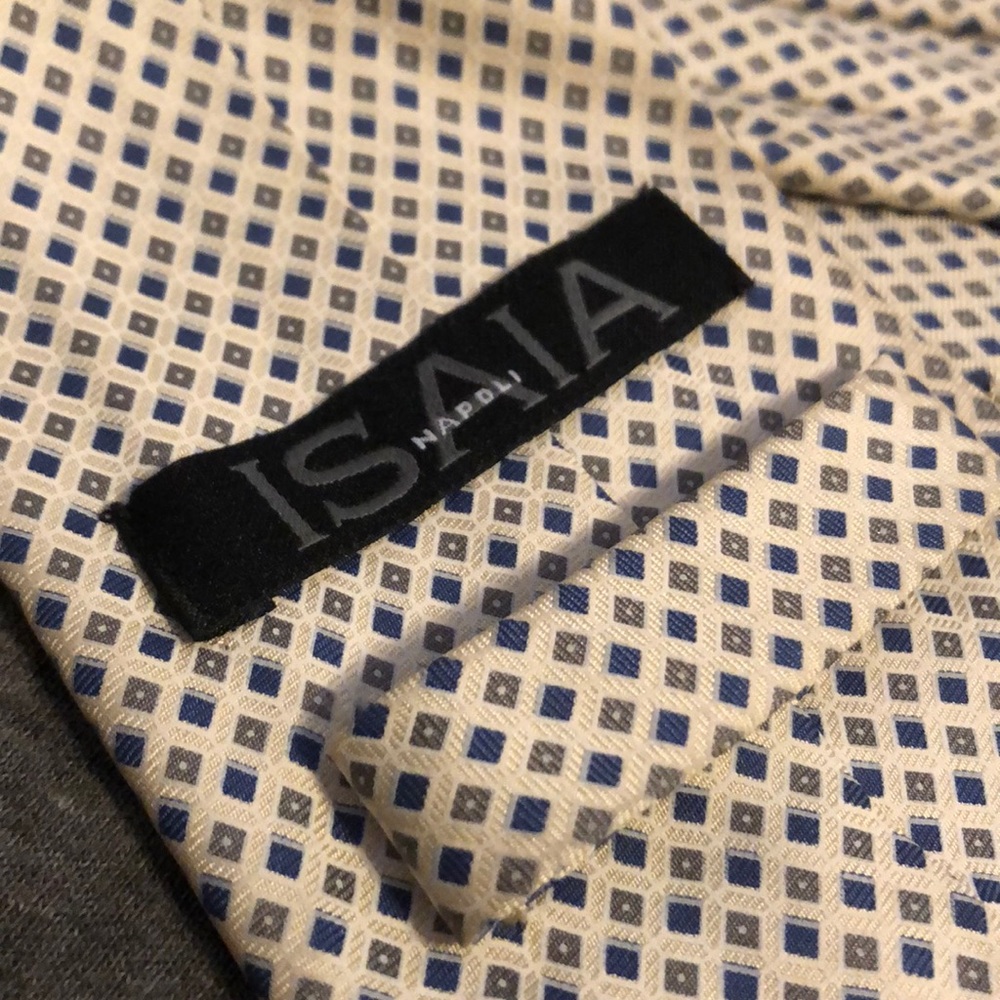 ISAIA Napoli Silk Tie - Picture 3 of 3